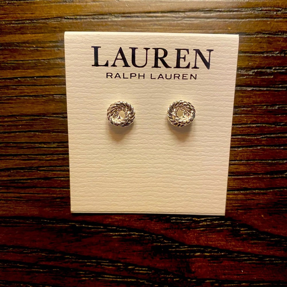 NEW Ralph Lauren silver earrings